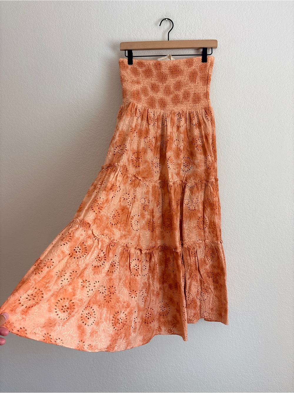 Jen’s Pirate Booty Rooftop Eyelet Skirt Dress in Apricot - Picture 8 of 10